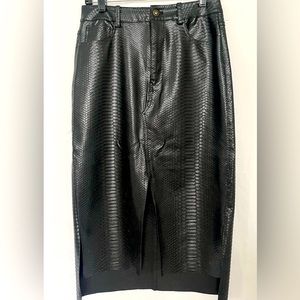 Zara Faux leather pencil skirt